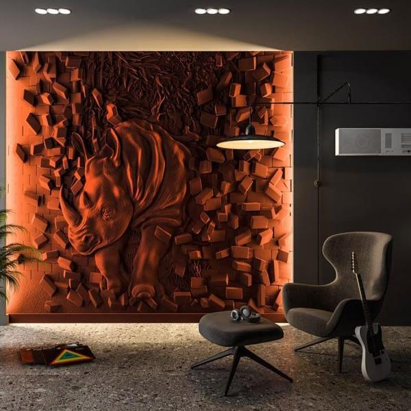 Барельеф RHINOCER Барельеф RHINOCER в Барнауле | Loft Concept