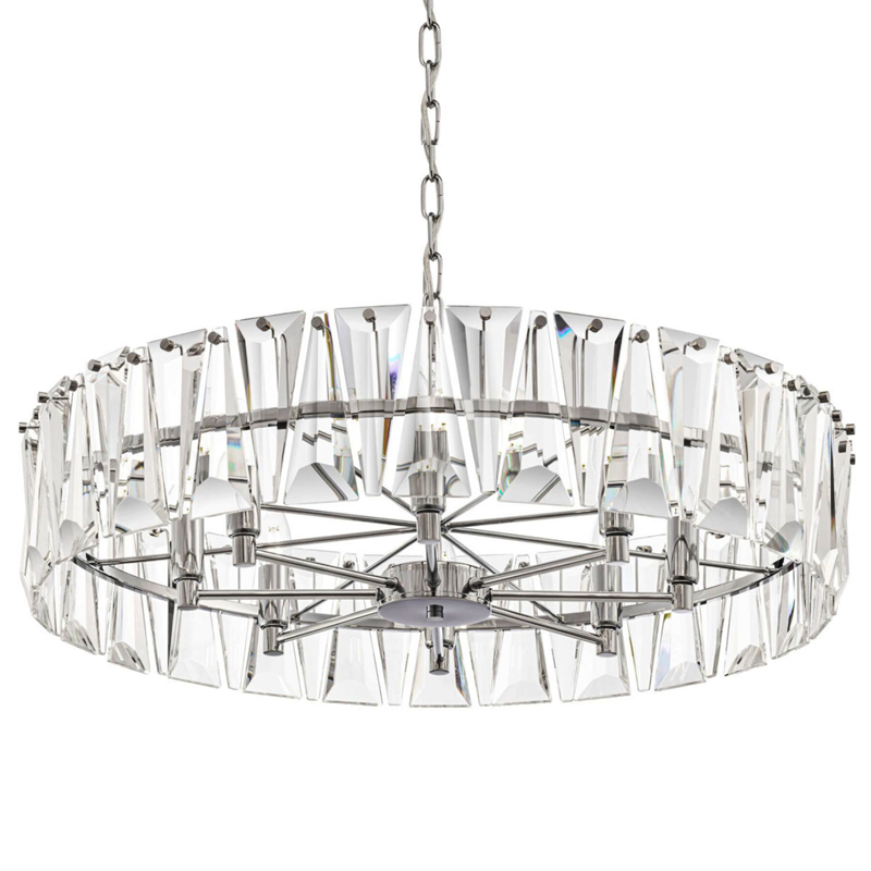 Люстра Ruby Crystal Chandelier Chrome 75 Хром Прозрачное Стекло в Барнауле | Loft Concept 