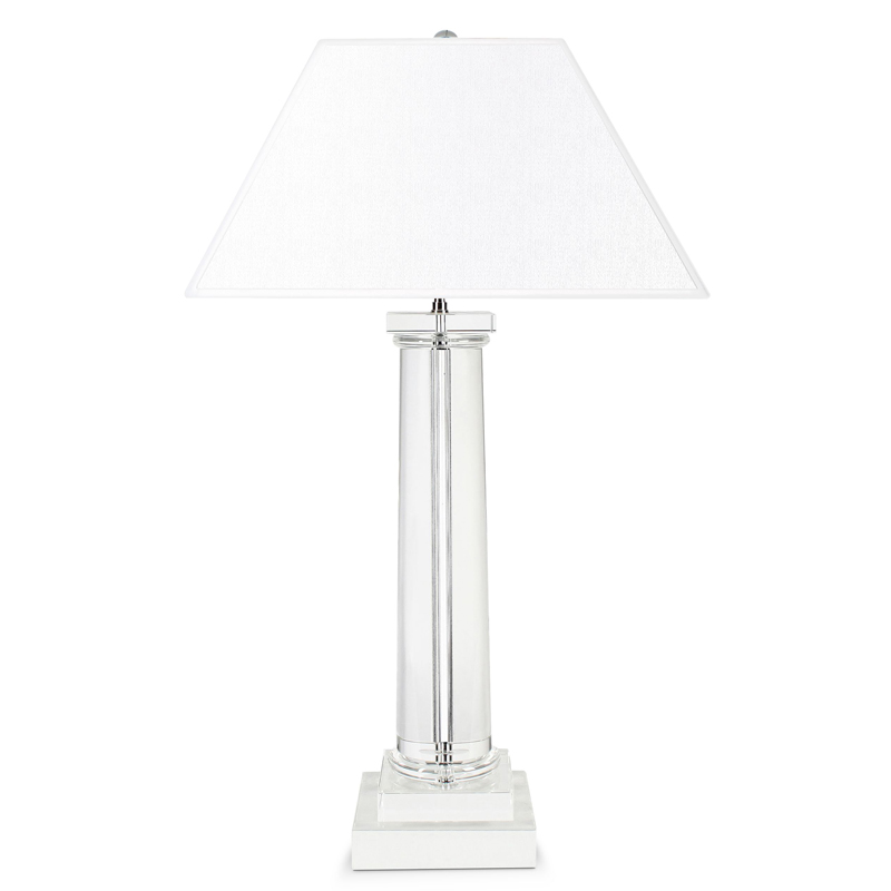Настольная лампа Eichholtz Table Lamp Kensington Прозрачный Белый Никель Настольная лампа Eichholtz Table Lamp Kensington Прозрачный Белый Никель в Барнауле | Loft Concept