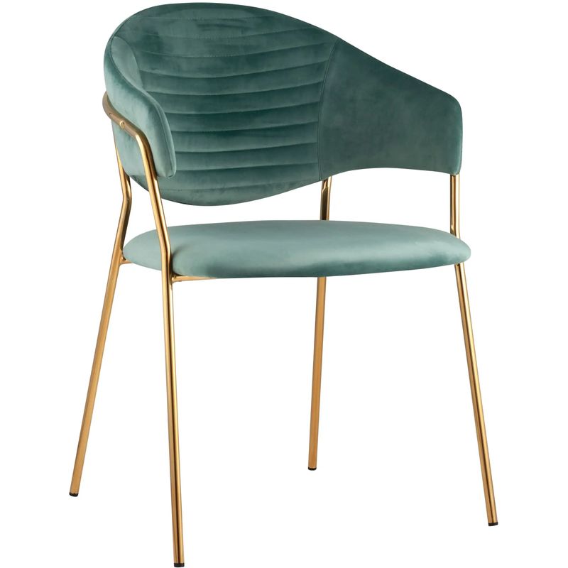 Стул Alexis Chair Велюр Мятный цвет Золотые ножки Мятный Золотой в Барнауле | Loft Concept 