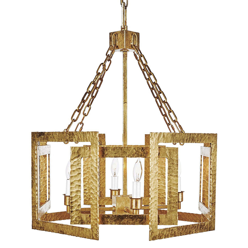 Люстра Textured Cage Pendant Lamp Gold Chandelier Золотой Люстра Textured Cage Pendant Lamp Gold Chandelier Золотой в Барнауле | Loft Concept