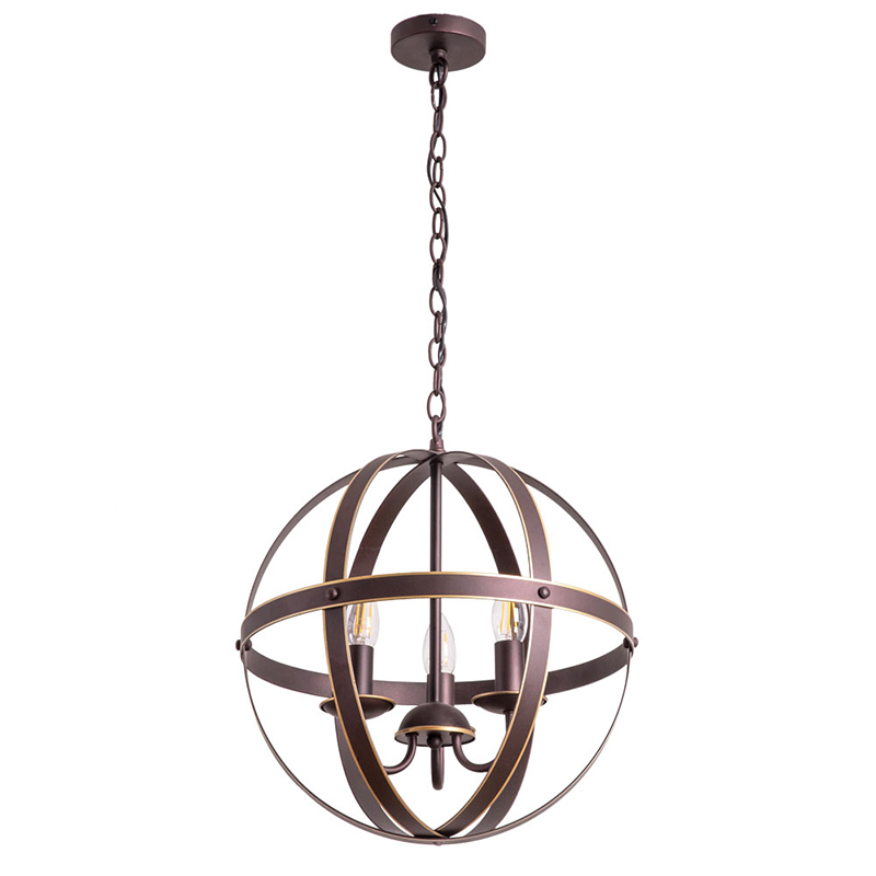 Люстра Brown Stripes Ball Шоколад Люстра Brown Stripes Ball Шоколад в Барнауле | Loft Concept