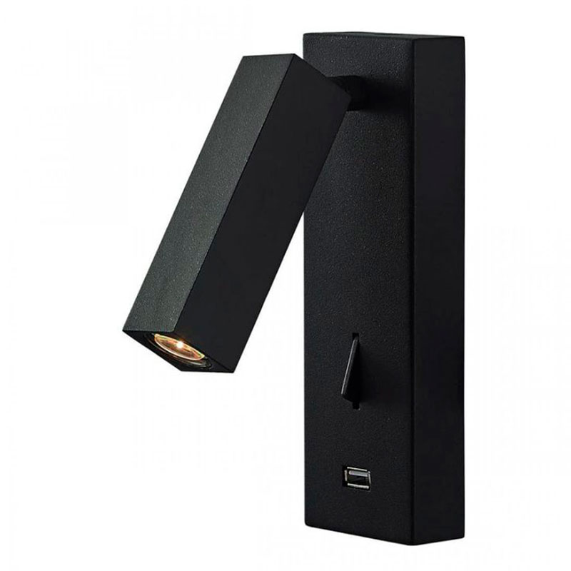 Бра Chelsom WALL LED DOCK Black USB Черный Бра Chelsom WALL LED DOCK Black USB Черный в Барнауле | Loft Concept