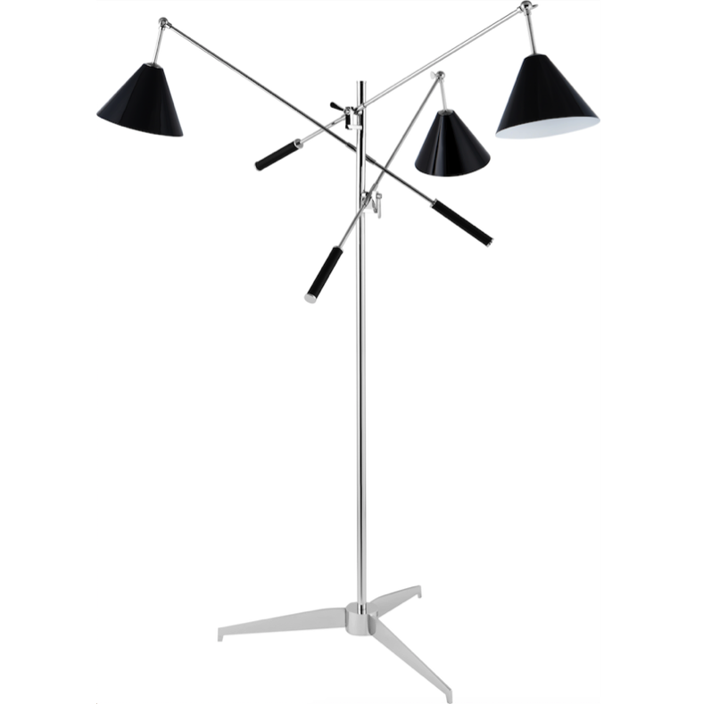 Торшер Stilnovo FLOR LAMP Черный Хром Торшер Stilnovo FLOR LAMP Черный Хром в Барнауле | Loft Concept