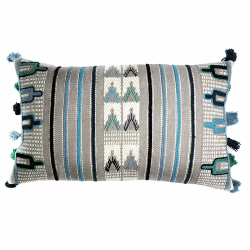 Чехол на подушку Blue Ikat Мульти Чехол на подушку Blue Ikat Мульти в Барнауле | Loft Concept