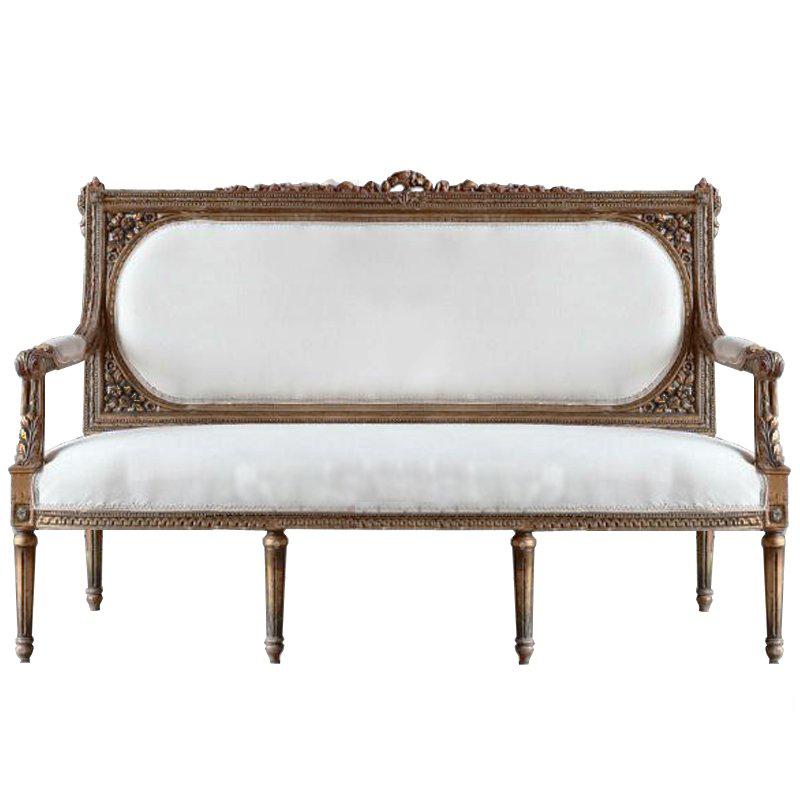 Диван VERSAL Loveseat Sofa ivory ( слоновая кость ) Дерево Акация Диван VERSAL Loveseat Sofa ivory ( слоновая кость ) Дерево Акация в Барнауле | Loft Concept