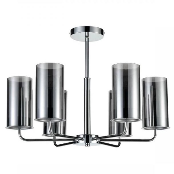 Люстра Honnor Chandelier chrome Хром Серый (Gray) Люстра Honnor Chandelier chrome Хром Серый (Gray) в Барнауле | Loft Concept