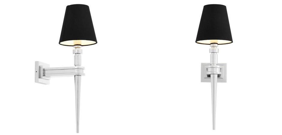 Бра Wall Lamp Waterloo Single Nickel Бра Wall Lamp Waterloo Single Nickel - Loft-Concept в Барнауле