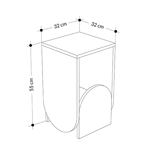 Стол приставной с овальными элементами бело-бежевого цвета NUN SIDE TABLE WHITE LIGHT MOCHA Стол приставной с овальными элементами бело-бежевого цвета NUN SIDE TABLE WHITE LIGHT MOCHA в Барнауле