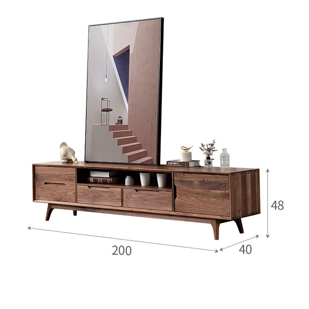 Тумба под телевизориз массива дерева TV Stand made of Walnut Wood в Барнауле