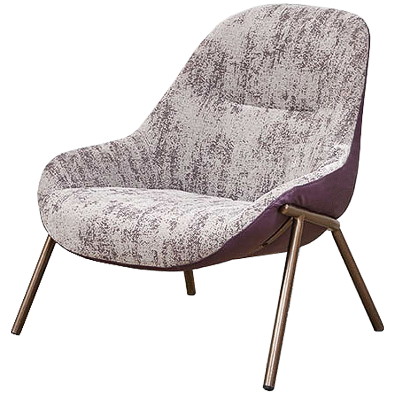 Кресло Nazario Chair Бронза Сиреневый Кресло Nazario Chair Бронза Сиреневый в Барнауле | Loft Concept