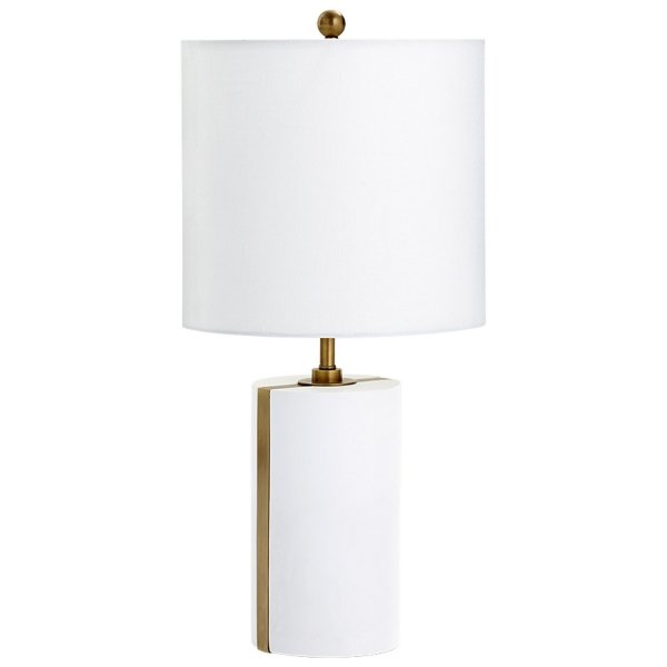 Настольная лампа Cyan Design Cylindro Table Lamp Белый Настольная лампа Cyan Design Cylindro Table Lamp Белый в Барнауле | Loft Concept