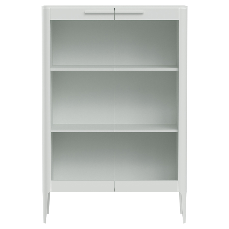 Витрина белая с 2-мя стеклянными дверцами и 3-мя полками Type  Белый в Барнауле | Loft Concept 