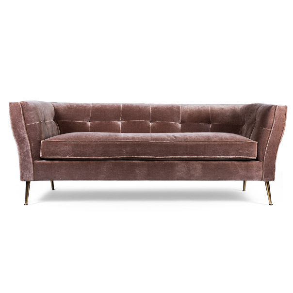 Диван трехместный Flatter brown Коричневый Диван трехместный Flatter brown Коричневый в Барнауле | Loft Concept