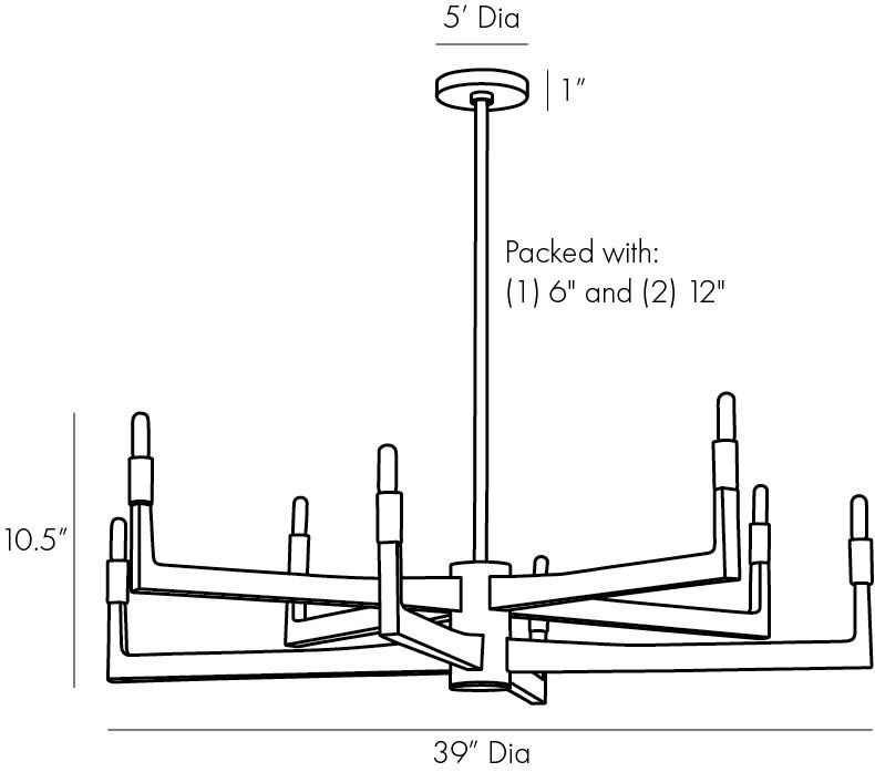 Люстра Arteriors GRIFF CHANDELIER в Барнауле