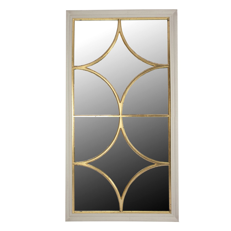 Зеркало Ferrand Mirror Window Белый Золотой Зеркало Ferrand Mirror Window Белый Золотой в Барнауле | Loft Concept