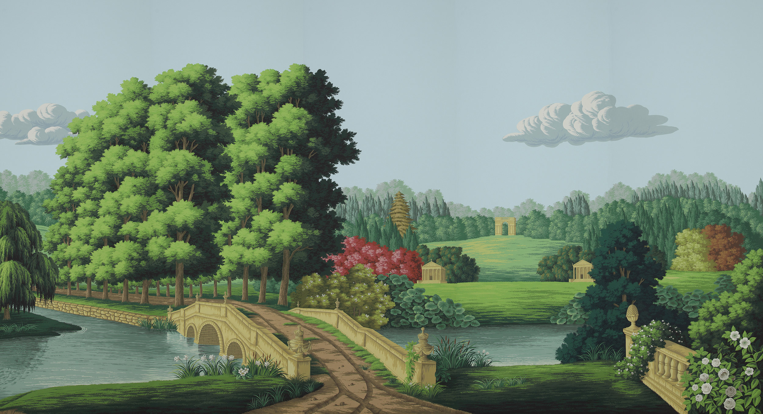Обои ручная роспись English Landscape Gainsborough on scenic paper Обои ручная роспись English Landscape Gainsborough on scenic paper - постер Loft-Concept в Барнауле