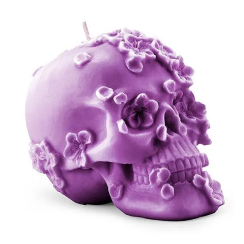 Свеча Purple Flowers Skull Пурпурный Свеча Purple Flowers Skull Пурпурный в Барнауле | Loft Concept