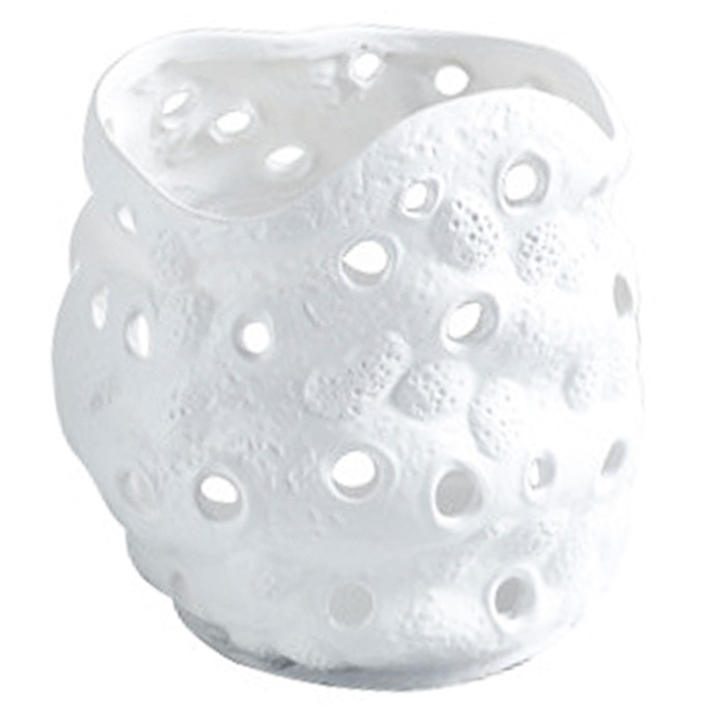 Ваза белая Rie White Vase S Белый Ваза белая Rie White Vase S Белый в Барнауле | Loft Concept