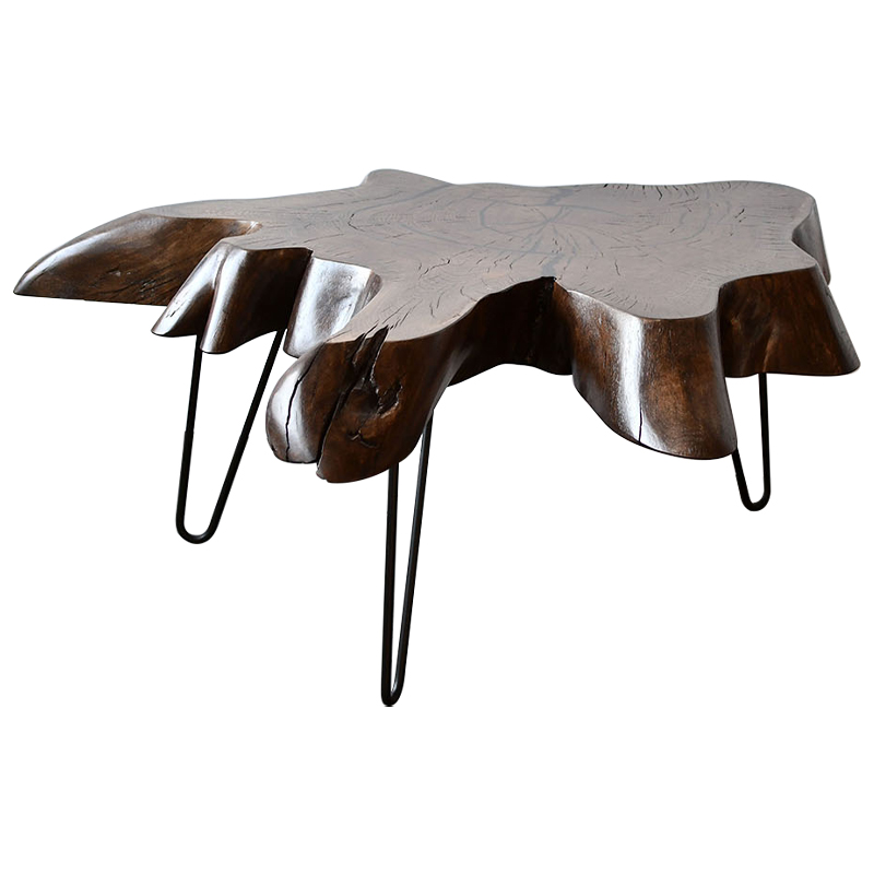 Кофейный стол Tallulah Industrial Metal Rust Coffee Table Коричневый Черный Кофейный стол Tallulah Industrial Metal Rust Coffee Table Коричневый Черный в Барнауле | Loft Concept