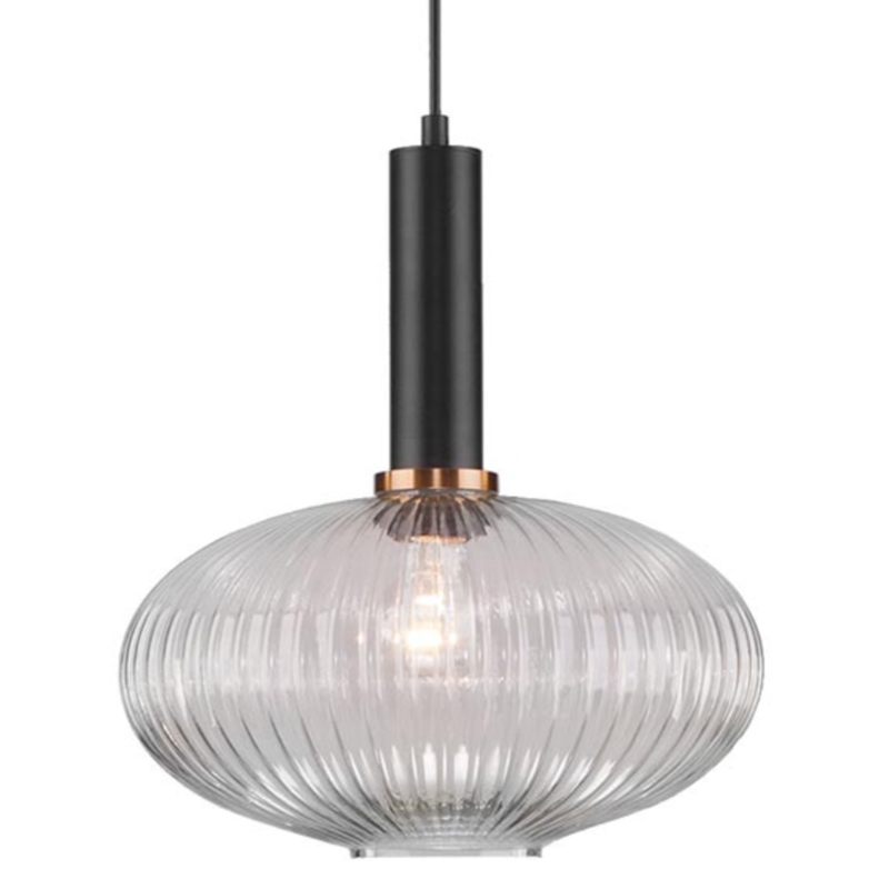 Светильник Ferm Living chinese lantern Сlear I Прозрачное Стекло Черный в Барнауле | Loft Concept 