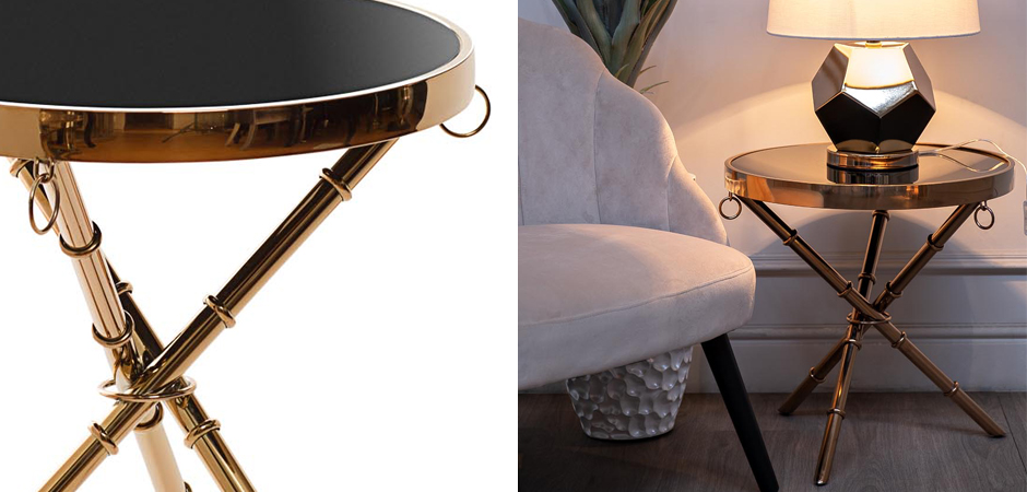 Стол Metal Bamboo Table pink gold Стол Metal Bamboo Table pink gold - Loft-Concept в Барнауле