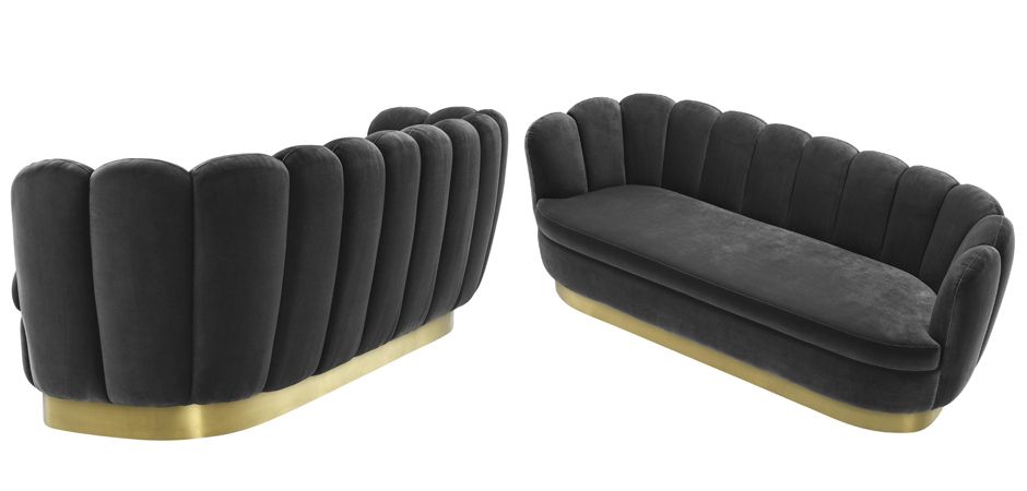 Диван Eichholtz Sofa Mirage dark grey Диван Eichholtz Sofa Mirage dark grey - Loft-Concept в Барнауле