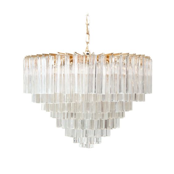 Люстра Chandelier Odeon Глянцевое золото Прозрачное Стекло Люстра Chandelier Odeon Глянцевое золото Прозрачное Стекло в Барнауле | Loft Concept