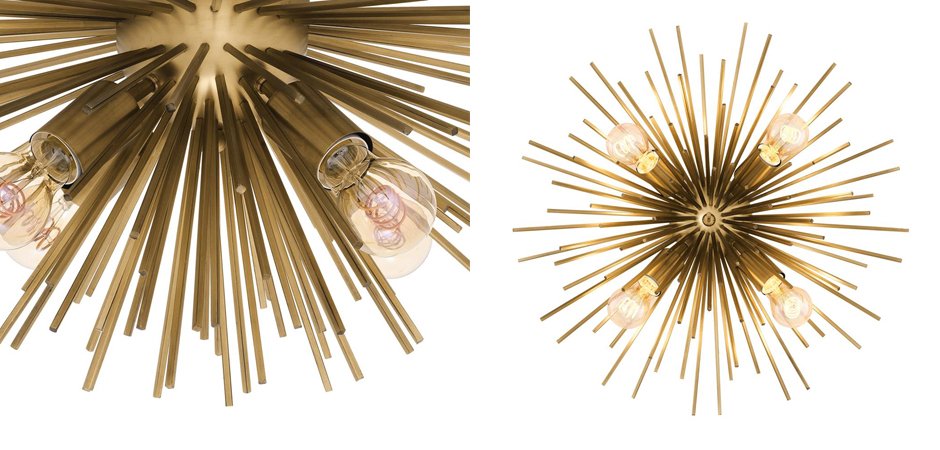 Потолочный светильник Ceiling Lamp Boivin Brass Потолочный светильник Ceiling Lamp Boivin Brass - Loft-Concept в Барнауле