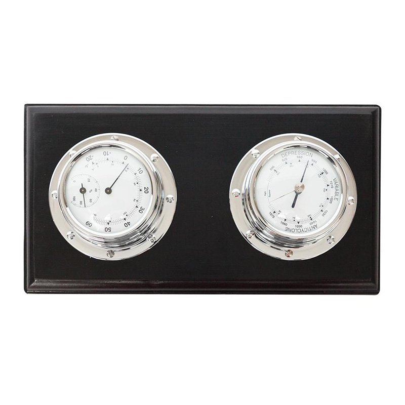 Настенный термометр/барометр Victorian Era Thermometer/Barometer Черный Никель Настенный термометр/барометр Victorian Era Thermometer/Barometer Черный Никель в Барнауле | Loft Concept