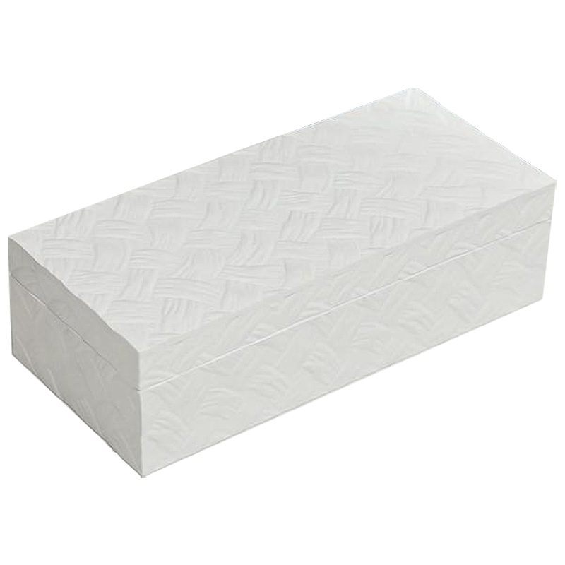 Шкатулка Weawing Wood White Box Белый Шкатулка Weawing Wood White Box Белый в Барнауле | Loft Concept