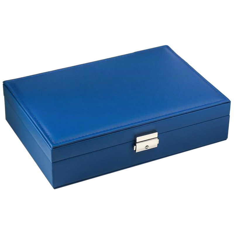 Шкатулка Mazarine Jewerly Organizer Box blue Синий Шкатулка Mazarine Jewerly Organizer Box blue Синий в Барнауле | Loft Concept