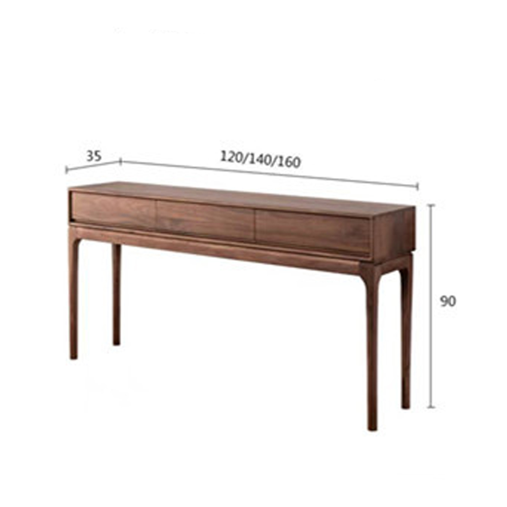 Консоль деревянная прямоугольная с 3-мя ящиками Moon Walnut Furniture Консоль деревянная прямоугольная с 3-мя ящиками Moon Walnut Furniture в Барнауле