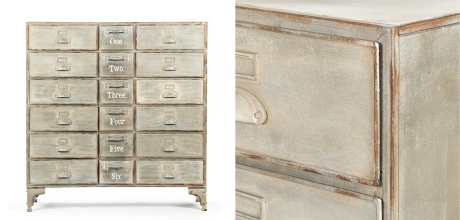 Комод металлический в стиле лофт Oscar Drawer Cabinet Комод металлический в стиле лофт Oscar Drawer Cabinet - Loft-Concept в Барнауле