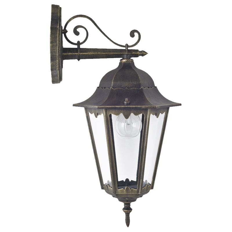 Уличный светильник Leclerc sconce II Винтажный черный Прозрачное Стекло Уличный светильник Leclerc sconce II Винтажный черный Прозрачное Стекло в Барнауле | Loft Concept