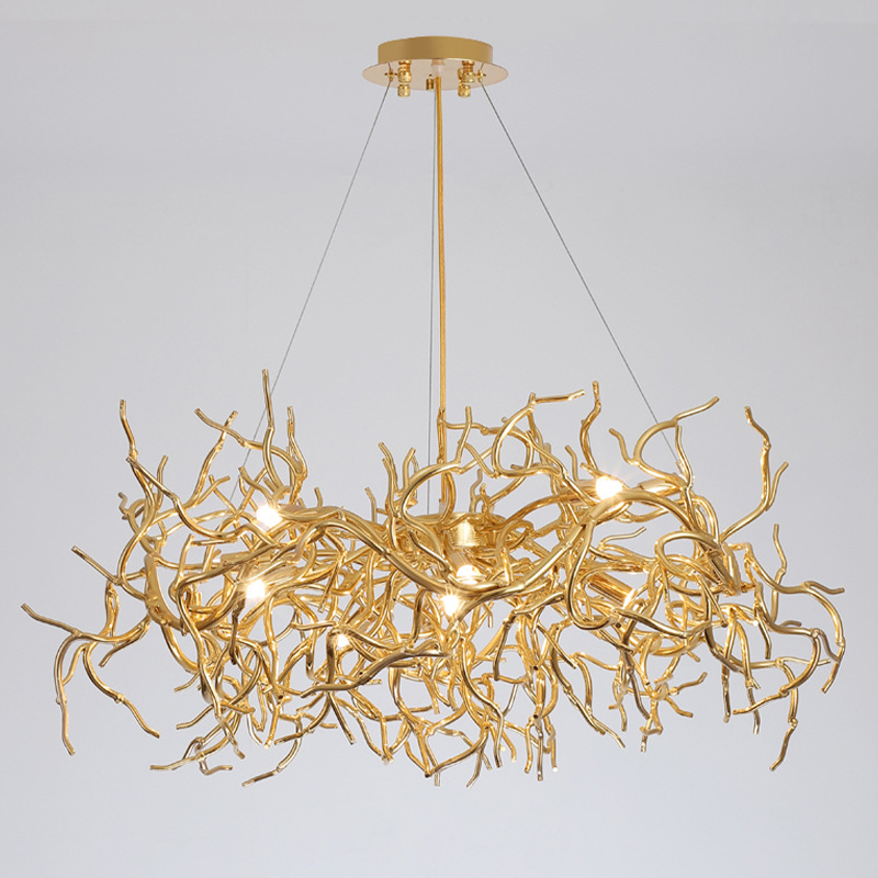 Люстра Felicite Gold Branches Chandelier Золотой Люстра Felicite Gold Branches Chandelier Золотой в Барнауле | Loft Concept