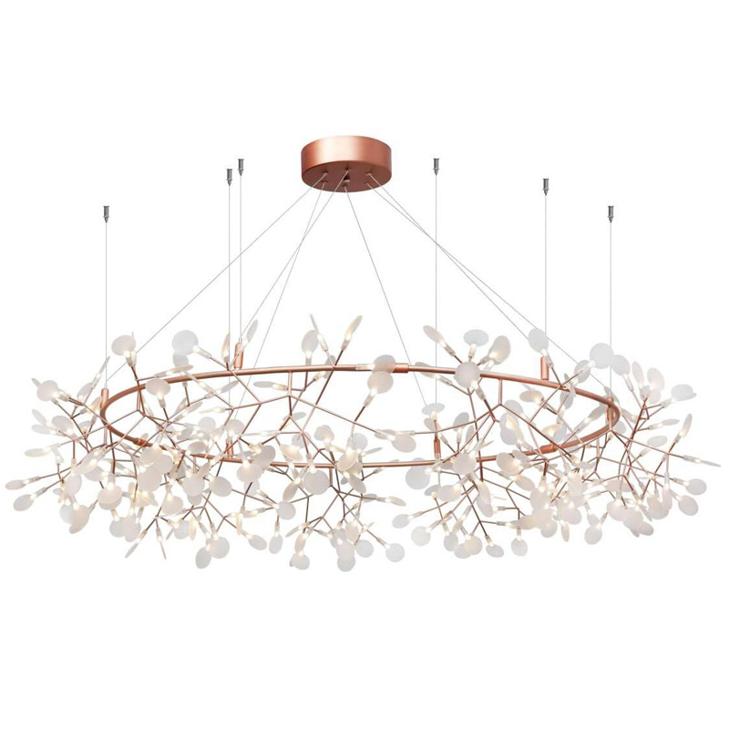 Люстра Heracleum rose gold 160 Розовое золото Белый Люстра Heracleum rose gold 160 Розовое золото Белый в Барнауле | Loft Concept