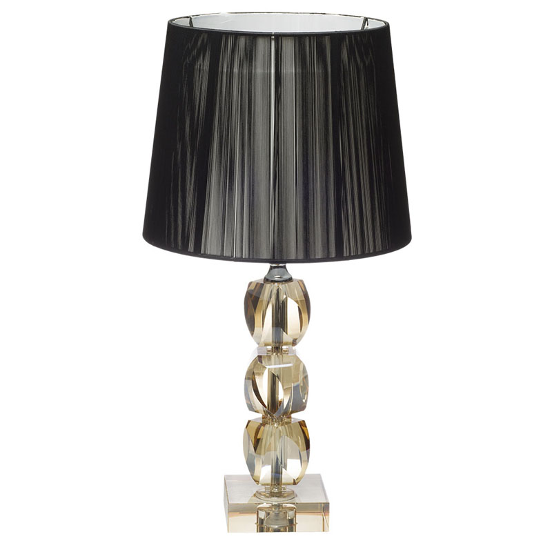 Настольная лампа Gold Crystal Base Table Lamp Черный Настольная лампа Gold Crystal Base Table Lamp Черный в Барнауле | Loft Concept