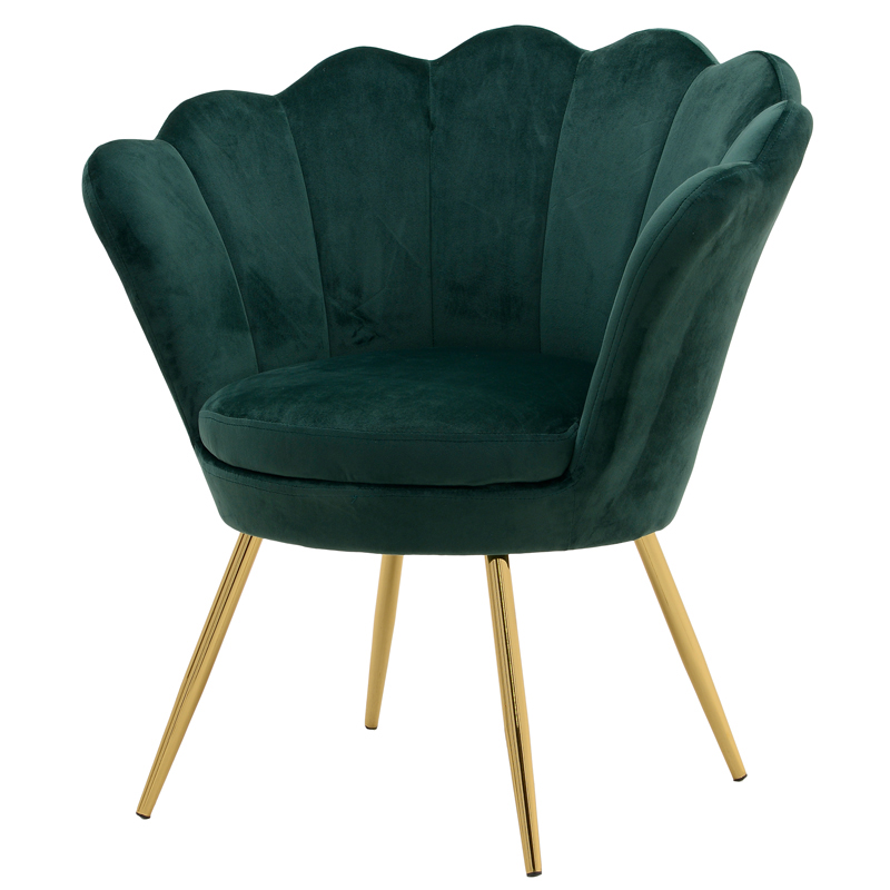 Кресло Jacinta Fan Emerald Изумрудный Золотой Кресло Jacinta Fan Emerald Изумрудный Золотой в Барнауле | Loft Concept