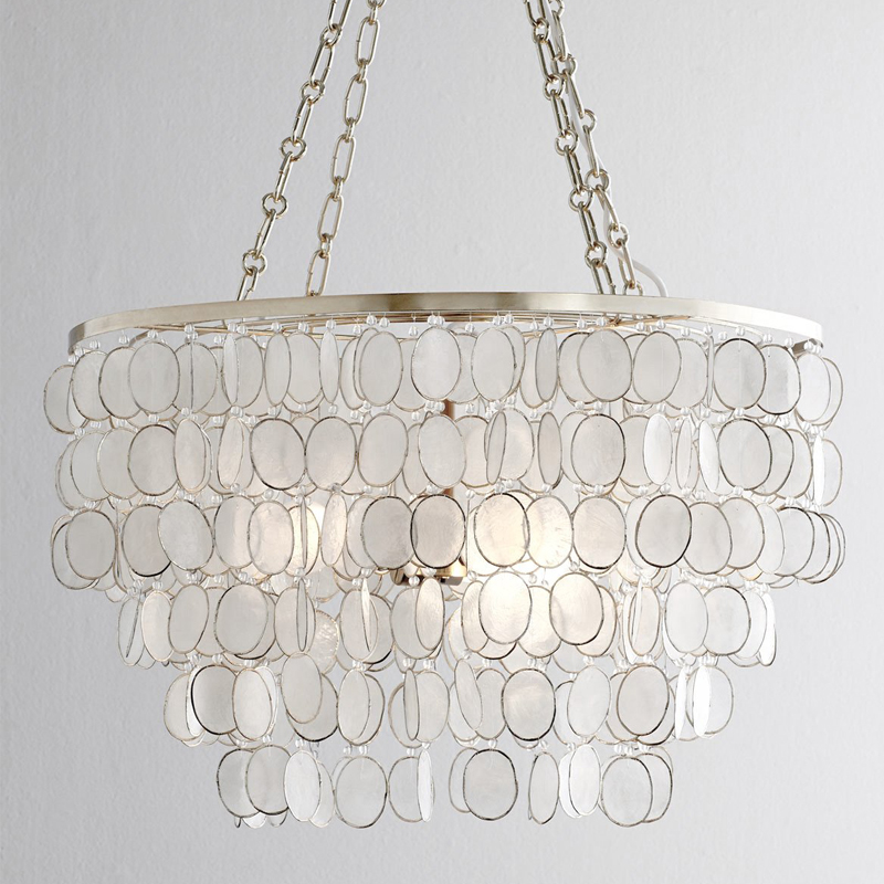 Люстра из ракушек SHELL Chandelier 61 Перламутровый Люстра из ракушек SHELL Chandelier 61 Перламутровый в Барнауле | Loft Concept
