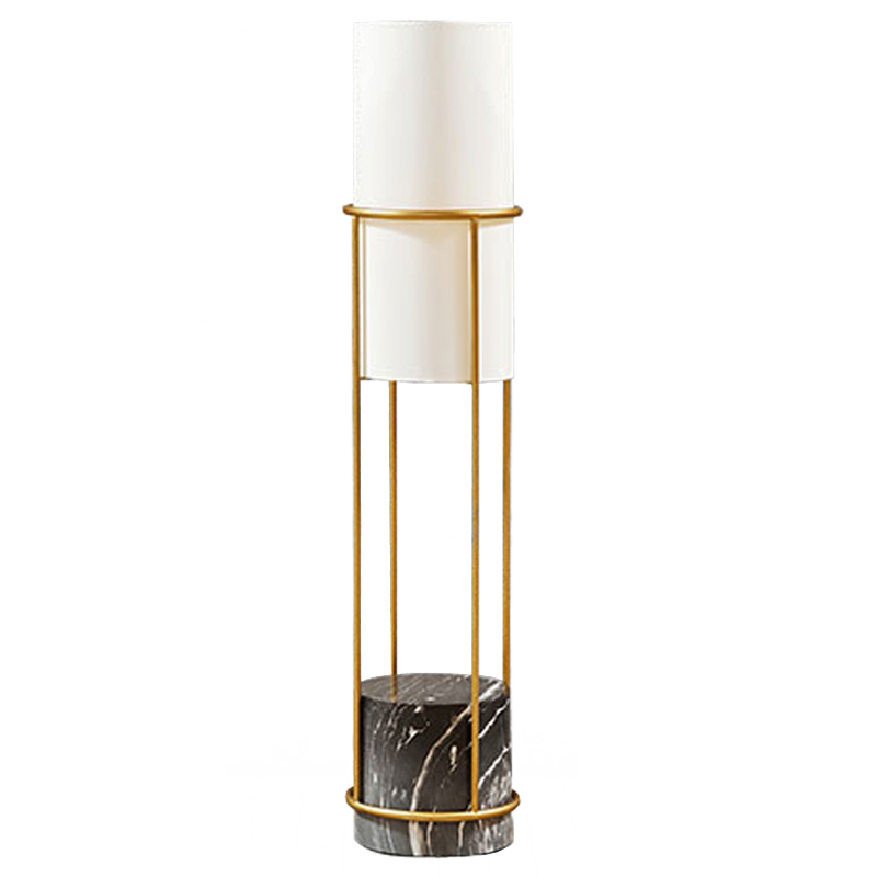 Напольная лампа Delfino Floor lamp Золотой Белый Черный Напольная лампа Delfino Floor lamp Золотой Белый Черный в Барнауле | Loft Concept
