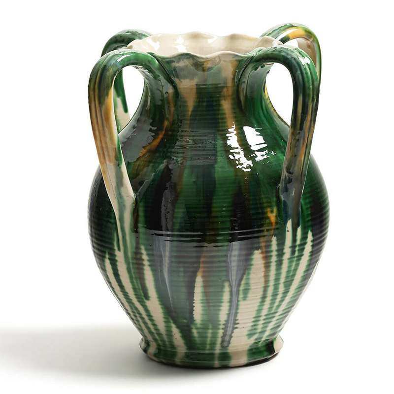 Ваза Faience Vase III Белый Зеленый Желтый Синий Ваза Faience Vase III Белый Зеленый Желтый Синий в Барнауле | Loft Concept