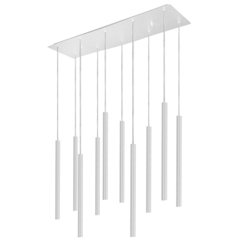Светильник Trumpet Rectangle White 10 плафонов Белый Светильник Trumpet Rectangle White 10 плафонов Белый в Барнауле | Loft Concept