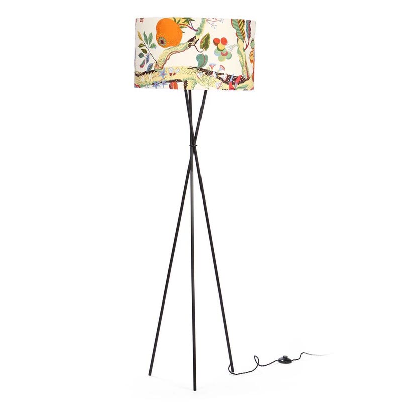 Торшер Colored Lampshade Tree Floor Lamp Мульти Черный Торшер Colored Lampshade Tree Floor Lamp Мульти Черный в Барнауле | Loft Concept