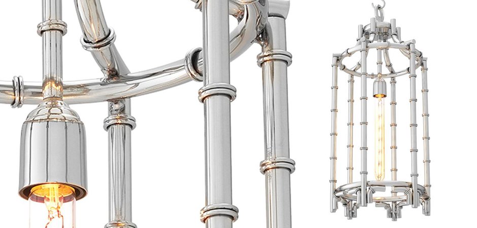 Люстра Eichholtz Lantern Vasco Steel - Loft-Concept в Барнауле