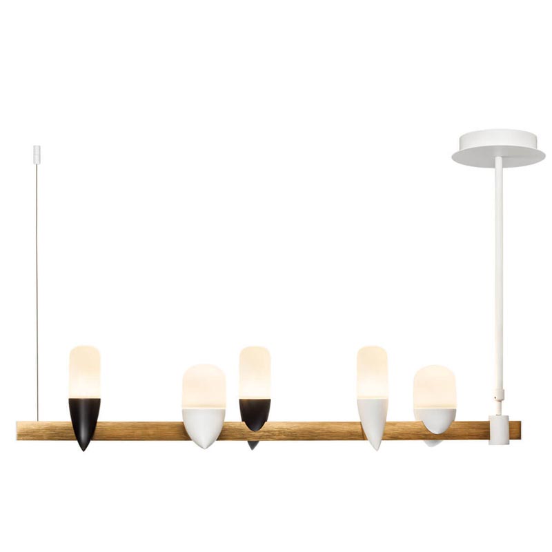 Люстра Ebenezer Chandelier Linear white 85 Белый Латунь Люстра Ebenezer Chandelier Linear white 85 Белый Латунь в Барнауле | Loft Concept