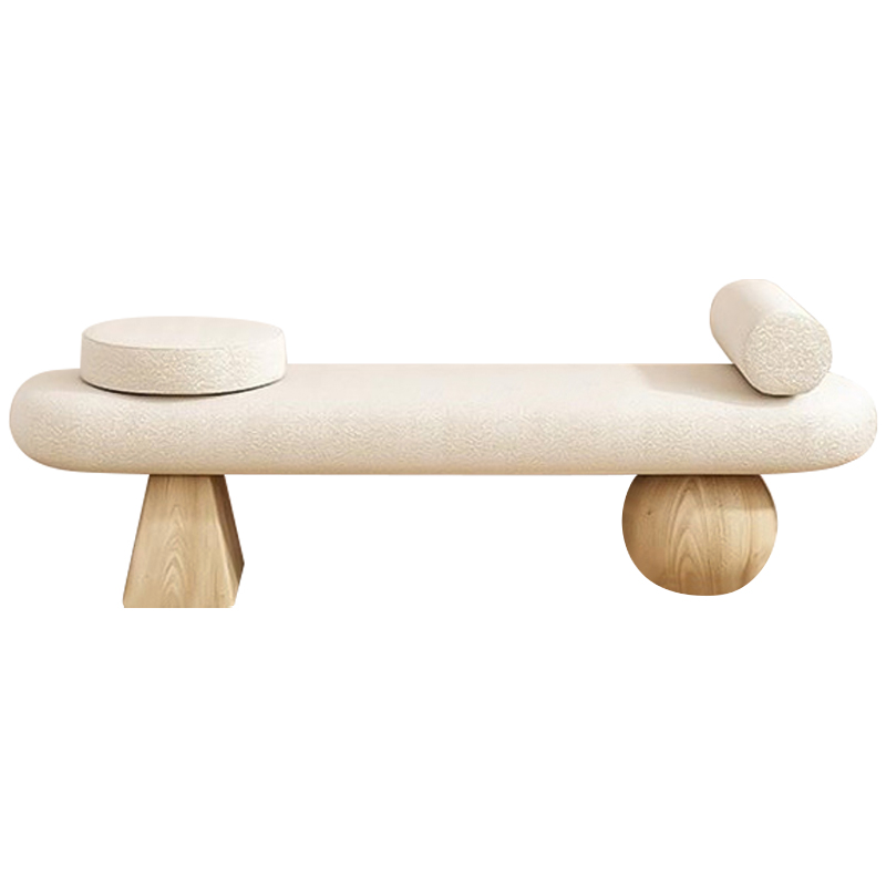 Банкетка Hollie Wooden Forms Bench Бежевый Древесина Банкетка Hollie Wooden Forms Bench Бежевый Древесина в Барнауле | Loft Concept