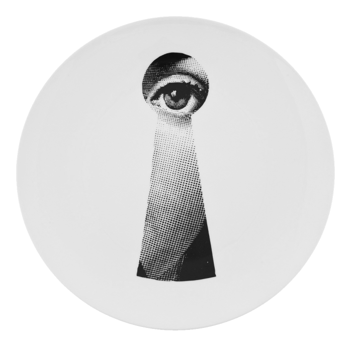 Декоративная тарелка Fornasetti 014 Черный Декоративная тарелка Fornasetti 014 Черный в Барнауле | Loft Concept