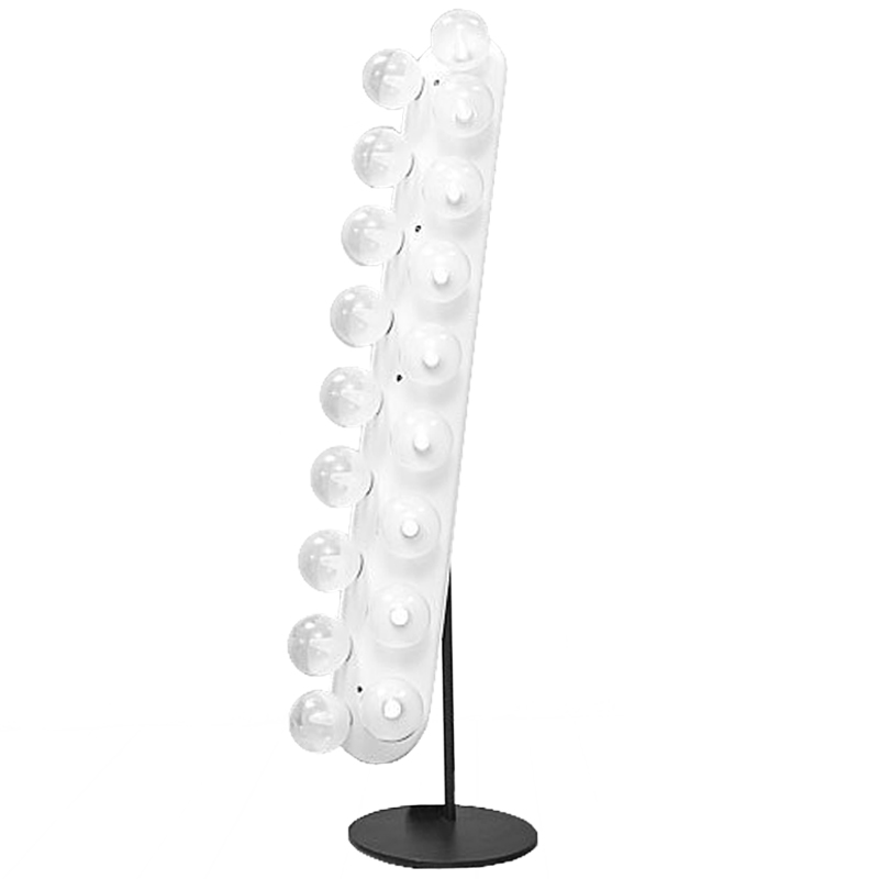 Напольная лампа Venier Floor lamp Белый Черный Напольная лампа Venier Floor lamp Белый Черный в Барнауле | Loft Concept