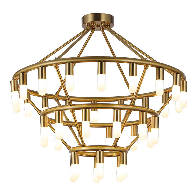 Люстра Maynor Candles Chandelier Латунь Люстра Maynor Candles Chandelier Латунь в Барнауле | Loft Concept